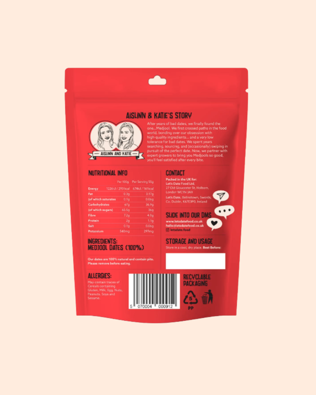 Box of Premium Medjool Dates - 16 Snack Packs